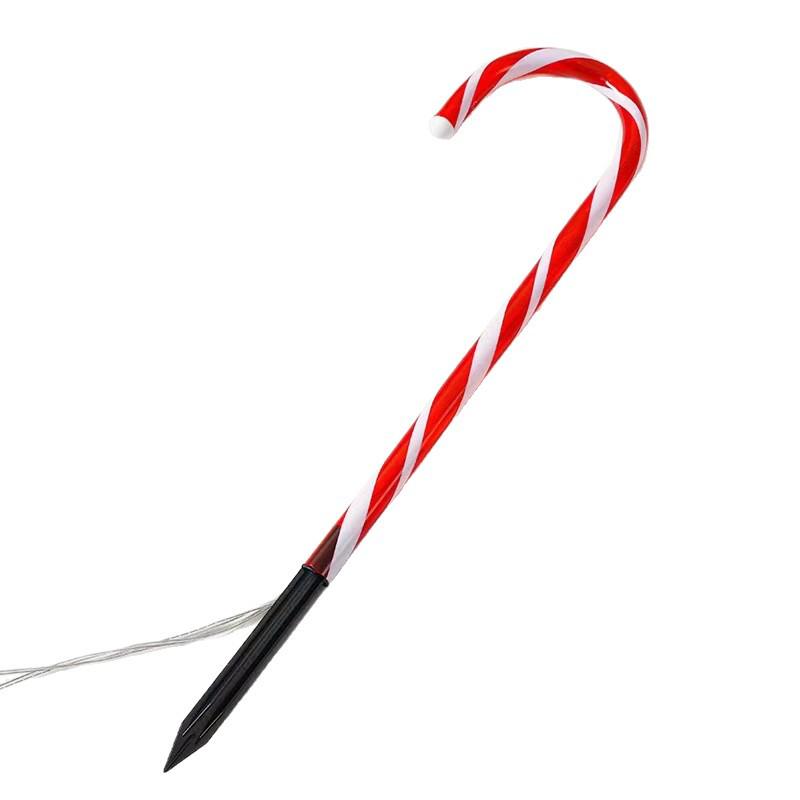 Cross-Border LED Solar Candy Cane Holiday Lights: Waterproof Outdoor Decorative Lawn Lighting