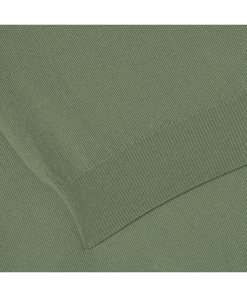 Мужской однотонный джемпер с коротким рукавом и круглым вырезом Lacoste Ah224E-55G Bmy