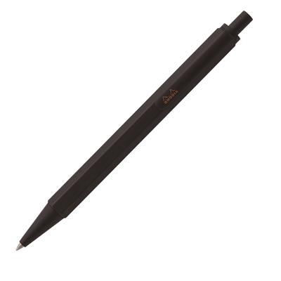 Шариковая ручка Rhodia Script 0,7 мм шестигранный стержень алюминий черный cf9289
