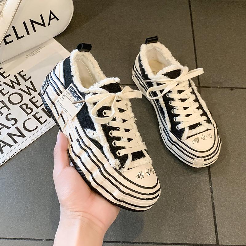 У Цзяньхао, те же парусиновые туфли на платформе, мужские и женские, генная мутация Юй Вэньлэ, универсальные парные кеды, весенние туфли для нищих