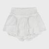 2024 Women's High-Waist White Puffy Mini Skirt for Spring and Summer