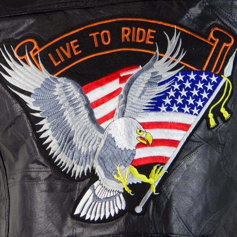 Fashion Leather Biker Motorcycle Vest Punk Vest Concealed Carry Biker Vest with Patches Motorcycle Jackets