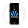 Чехол - Olympique de Marseille - Samsung Galaxy A8 Plus - Черный - Жесткий - Спортивный