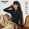Женская тонкая флисовая термофутболка TonLion с полумолнией