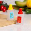 1 комплект, бутылка для приправ, мини-милый портативный, простой в управлении, надежный ПЭТ-материал, герметичная бутылка для соуса