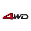 LEAUNGYOO LY-4WD 3D Metal Universal 4WD Sticker for Cars Cars 3D Cool Letters English