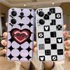 Мягкий силиконовый прозрачный чехол с рисунком сердца леопарда для iPhone 11 12 13 14 15 Samsung A55 A54 A34 A15 S24 M35 Xiaomi Redmi Note 13 Pro противоударный чехол