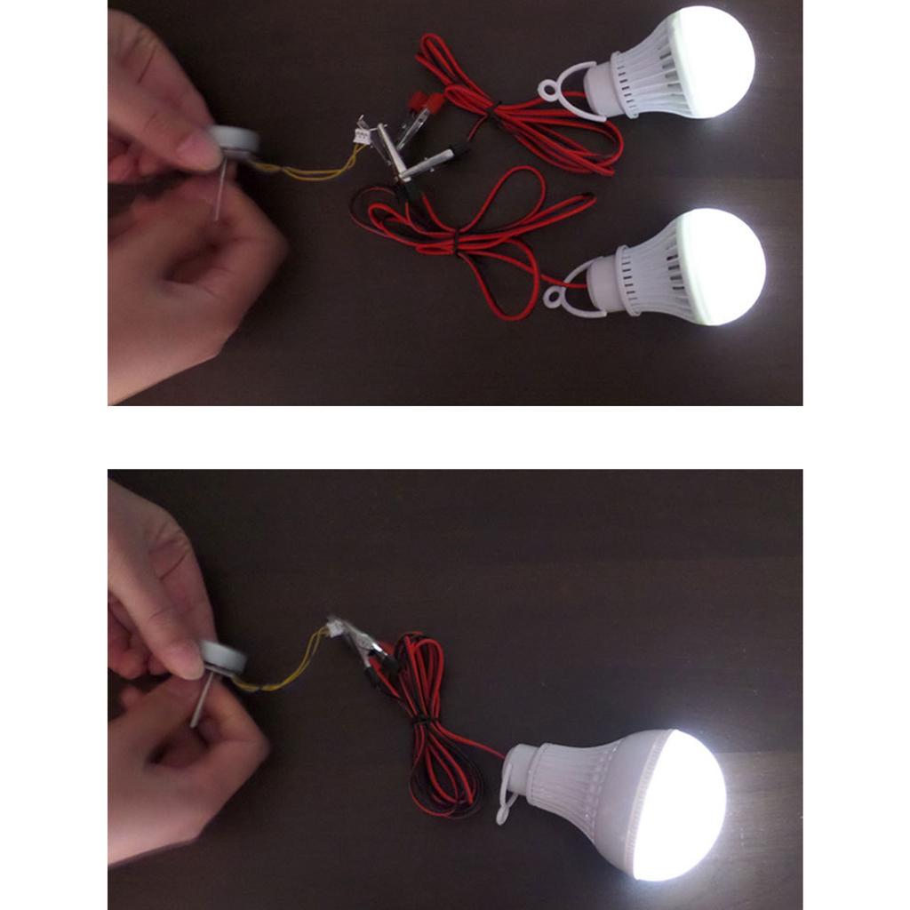 Маленький генератор Трехфазный бесщеточный генератор переменного тока Ветряные турбины Генератор с ручным приводом Модель Учебное пособие