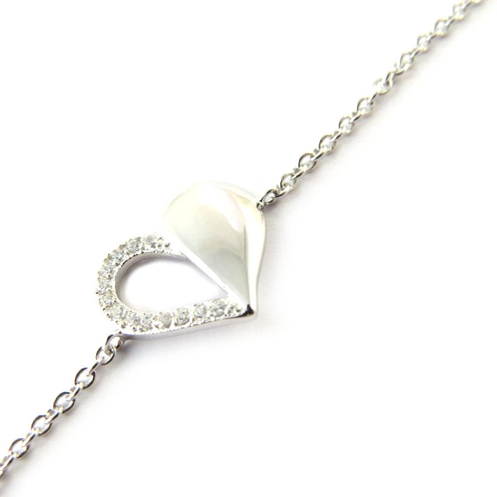 Les Trésors De Lily [N6855] - Серебряно-белый серебряный браслет «Любовь»