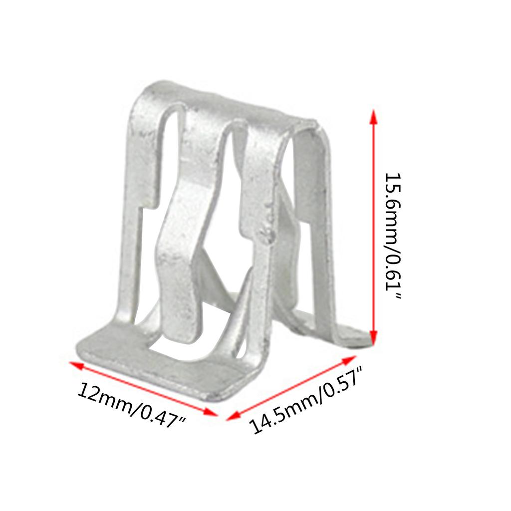 100Pieces Car Fasteners Universal Car Dashboard DVD CD Panel Interior Trim Plate Fixed Iron Clip Buckle Auto Accessories