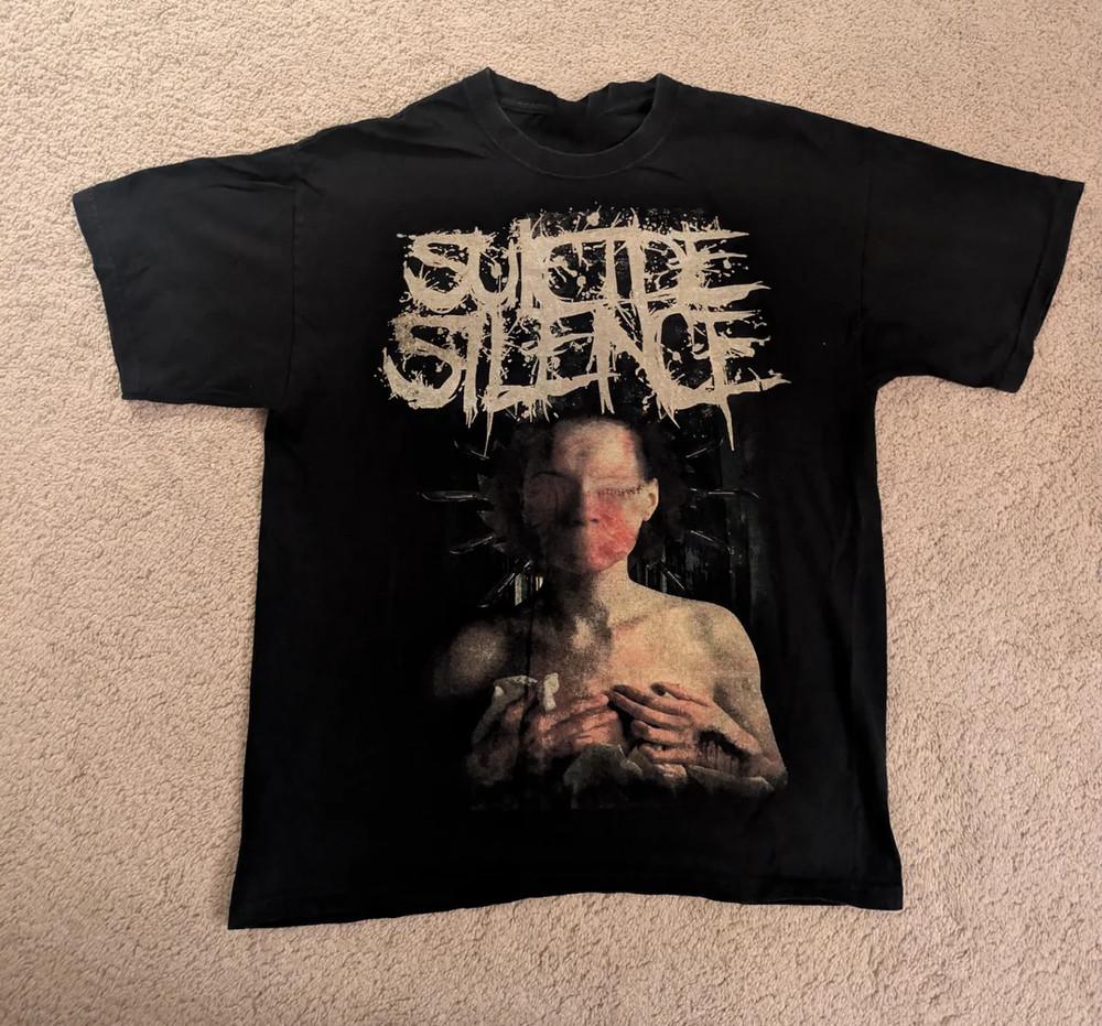 Винтажная футболка Suicide Silence с логотипом тура унисекс S-5XL SN111 Унисекс футболка