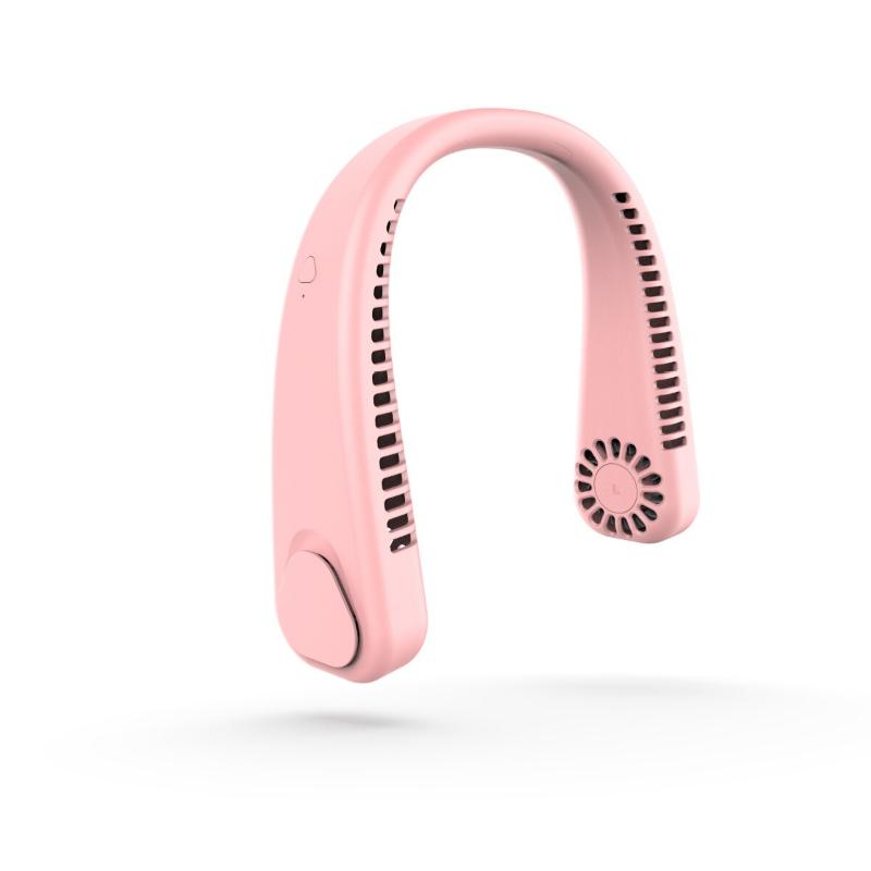 Летний портативный подвесной вентилятор для шеи, быстрое охлаждение, USB перезаряжаемый носимый безлопастный вентилятор, кулер для спорта на открытом воздухе, домашний офис