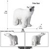 Large Wild Animal Male Tiger Simulation Toy - White, Yellow, Northeast, and Red Variants