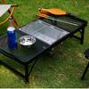 Уличный угольный гриль для барбекю, портативный, для кемпинга, складной, из нержавеющей стали, дровяной обогреватель, аксессуары для стола IGT, посуда для кемпинга