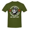 1 Piece Emotional Support Husband Do Not Pet Funny Monkey Funny 100 Cotton Tshirt Emotional Support Husband Tees Tops For Unisex
