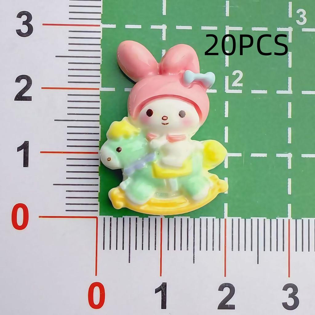 10/20PCS Bumper Car Series Resin Accessories DIY Phone Case Cream Glue Hair Clip Patch