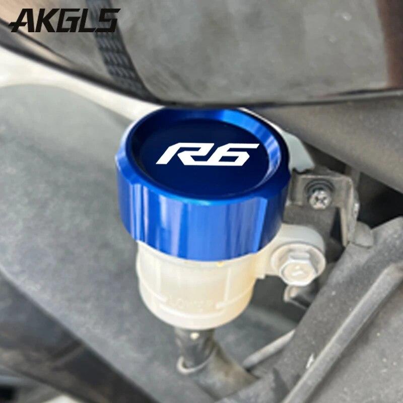 Front and Rear Brake Fuel Tank Cap and Filler Cap Protection Accessories For Yamaha R6 YZF R6 Yzfr6 YZF-R6 2010- 2022