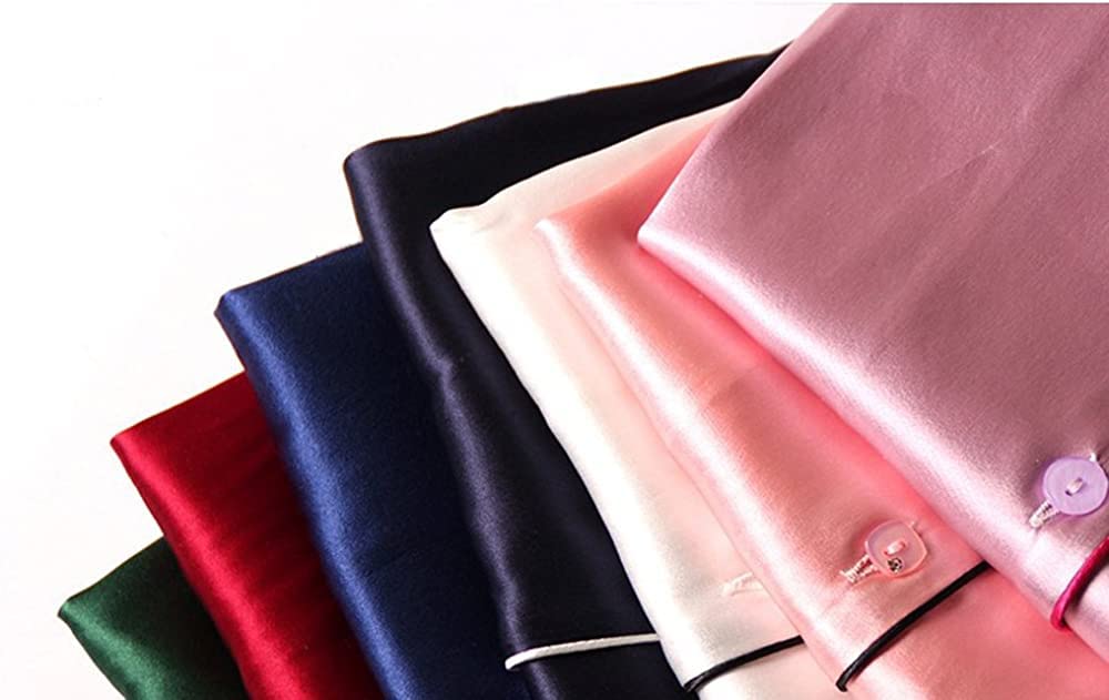 MAYUDAMA Silk Luxurious Silk Pajamas for Short Open Elegant Plus Sizes Available In Various Sizes and Colors 100% Women, Sleeve, Front, Two-Piece Set,