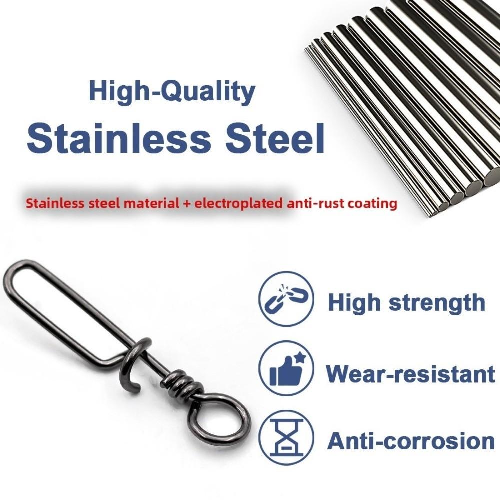 50pcs Pack Quick Change Design Coastlock Snap Quick Change Lure Clip  Bass Fishing