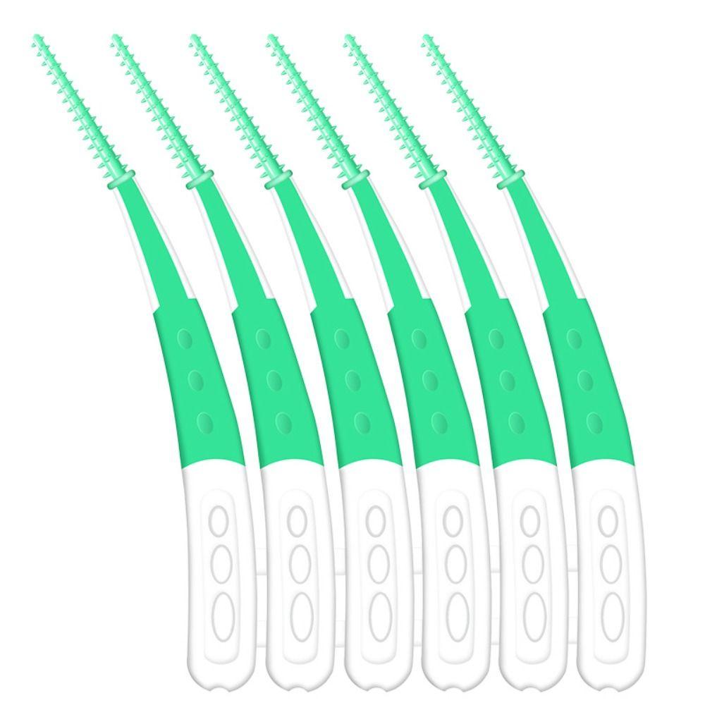 60Pcs Tooth Cleaning Orthodontic Interdental brush Soft Bristle Tooth Cleaning Device  Unisex