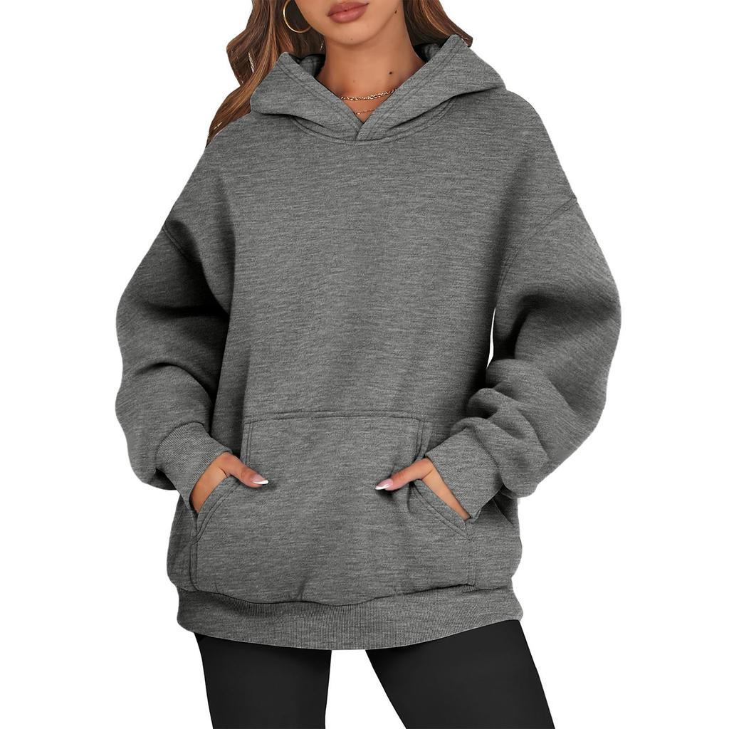 Womens Oversized Sweatshirts Fleece Hoodies Long Sleeve Shirts Pullover Fall Clothes With Pocket