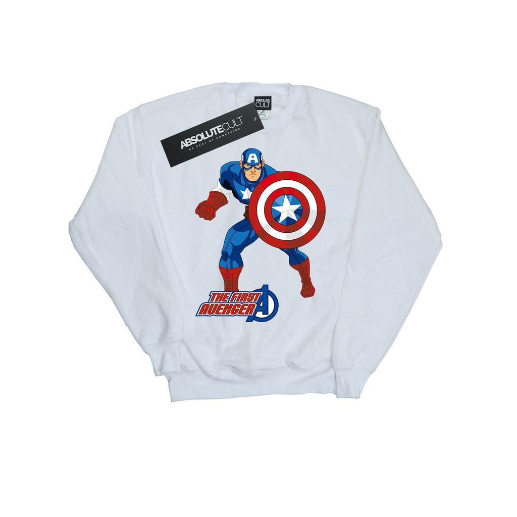 Captain America Unisex Adult The First Avenger Sweatshirt