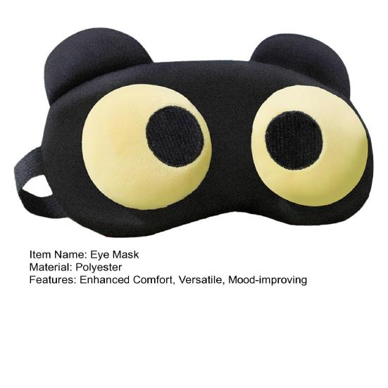 Милая маска для сна Мягкая удобная маска для сна Снимает стресс Усталость Регулируемые ремешки Защита для глаз для путешествий Домашнее использование