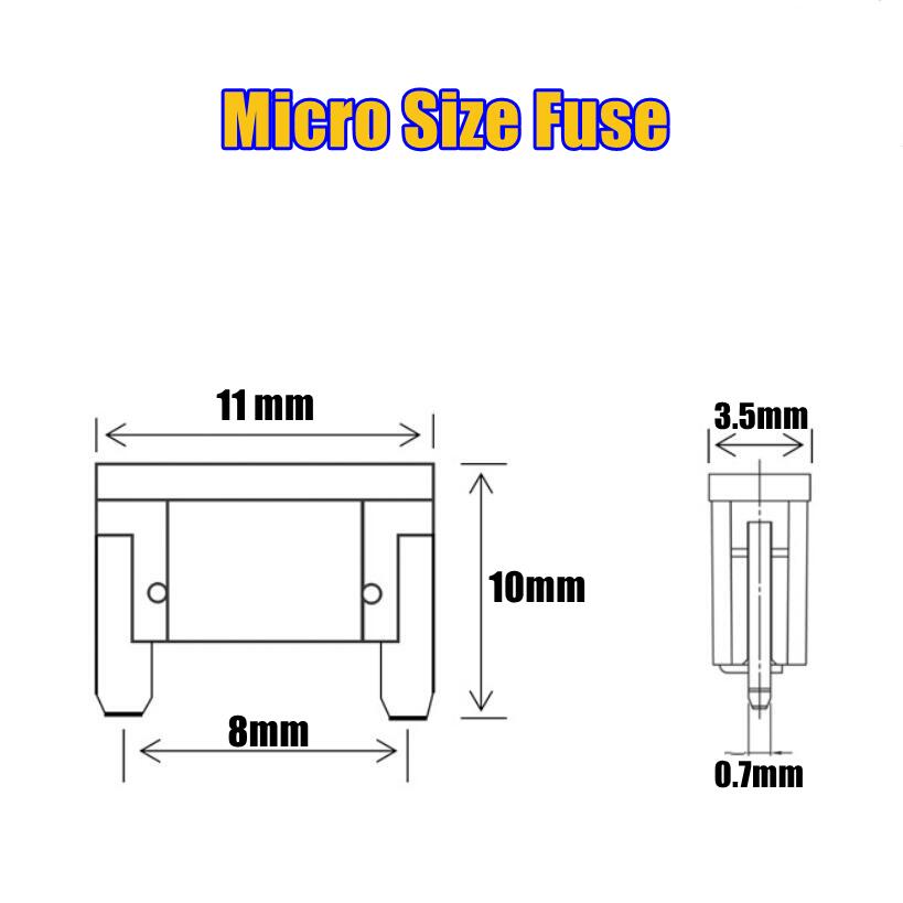 100/50 Pcs Mini Car Fuses Automotive Blade Type Micro Fuse Assortment In Box 2A/3A/5/A/7.5A/10A/15A/20A/25A/30A/35A Fuse Holders1