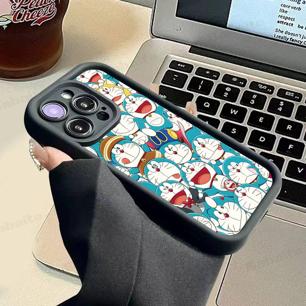 Cute Cartoon-u-Doraemons-t For IPhone 17 15 13 12 11 14 Pro Max X XR XS 16 Plus Shockproof Candy Back Cover
