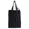 Pleated Size A4 Eco Bag [Aurora] Japanese-made Sub-bag, 32, Just-sized (bamboo, Black)