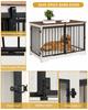 Dog Cage Furniture, 100 cm Dog Box for Home, Sliding Doors, 2 Doors, Modern Dog Box Wooden Indoor for Small/Medium/Large Dogs