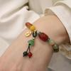 2025 Popular Retro Hand-Woven Chinese Bracelet: Women's Stone Mountain Jewelry