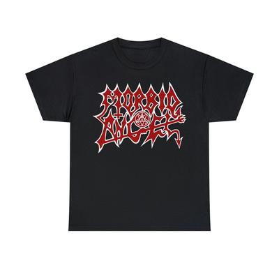 Футболка Morbid Angel, 230 г/м², 100% хлопок, дэт-метал, каннибал, труп, богоубийство, некролог, удушение, туша, умирающий плод, унисекс, плотная хлопковая футболка