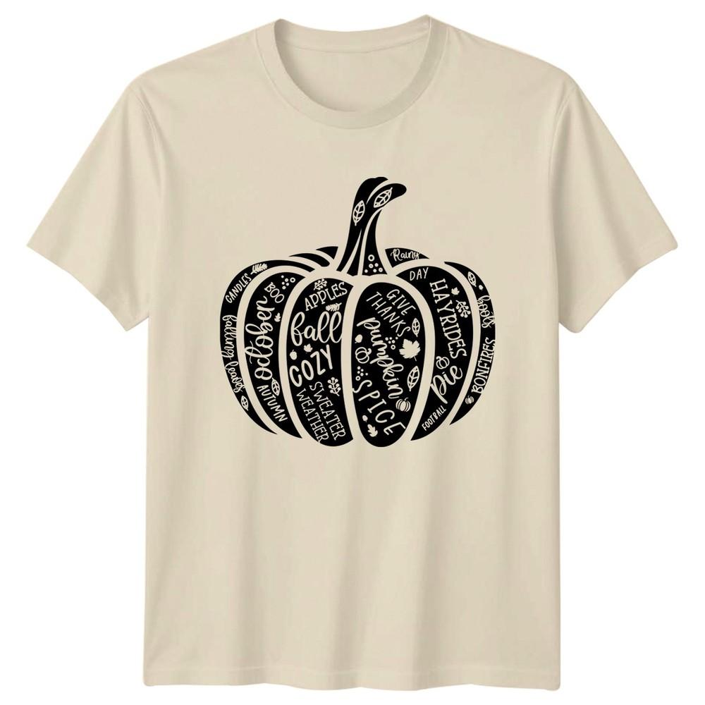 Fall Autumn Pumpkin Spice Give Thanks Hayrides Graphic Tee Unisex TShirt Unisex Top