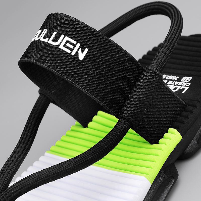 Летние мужские сандалии с Т-образным ремешком, повседневные шлепанцы, пляжные сандалии для мужчин