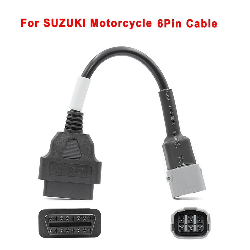 OBD2 Connector Universal K CAN For Motorbike 6Pin to 16Pin Adapter Cables For YAMAHA 3Pin For Honda 4Pin For KTM 6 Pin For Ducat