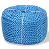 VidaXL Twisted Polypropylene Rope 14 Mm 100 M Blue Garden Cordage Cord 143848
