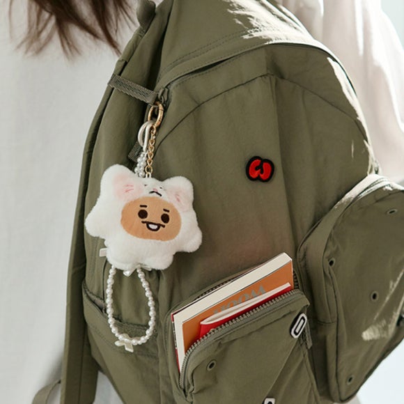 BT21 Кукла SHOOKY BABY FLUFFY, лежащая на полу/брелок для ключей/костюмный шкаф, набор из шляпы-ведра/мини-сумка с подвесками/сумка через плечо в виде куклы-лица (5 вариантов)