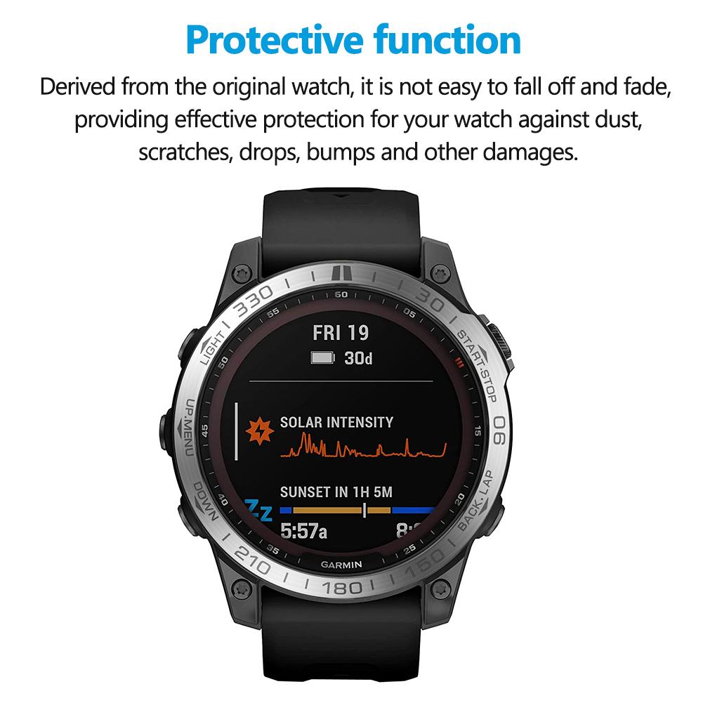 Умные часы Нержавеющая сталь Ободок для часов Garmin Fenix 7/7S/7X Металл Защитная крышка от падения Чехол Рамка Бампер Кольцо