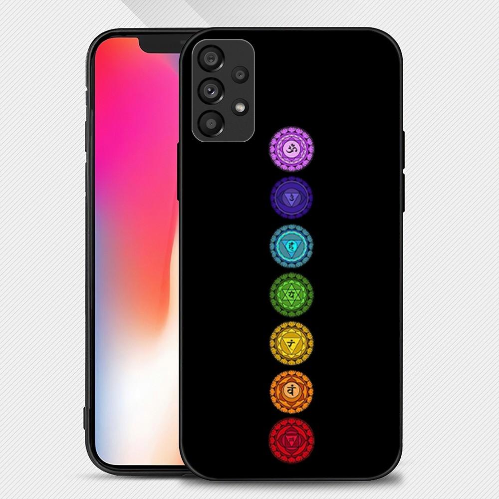 The Mandala Chakra Insist Yoga Phone Case For Samsung Galaxy S22 S23 Ultra S21 S20 FE Plus Note 20 Soft Cover