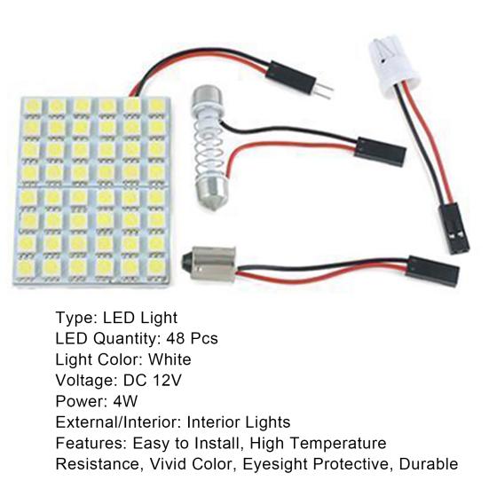 Холодная светодиодная лампа для белых автомобилей, яркая внутренняя купольная лампа для внутреннего освещения для грузовиков