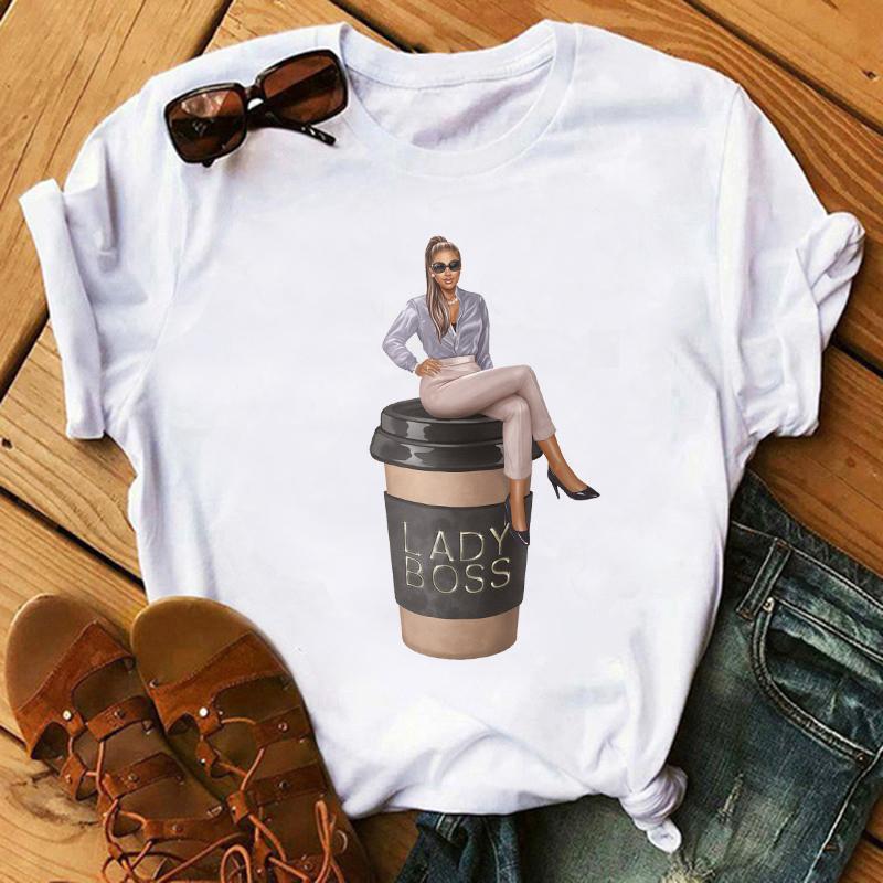 Women Funny Graphic Black African Curly Hair T-shirts for Aesthetic for Women Fashion Printed T-shirt T-shirt Aesthetic Clothes