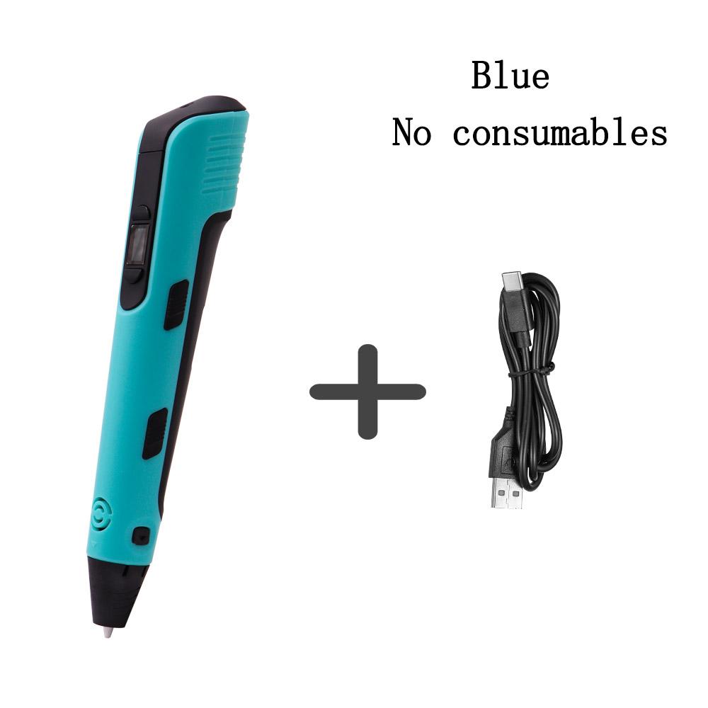 Новая ручка для 3D-печати, детские игрушки для рисования своими руками, модернизированный ЖК-экран, креативные игрушки ручной работы, ниша, праздничный подарок, 9M PLA