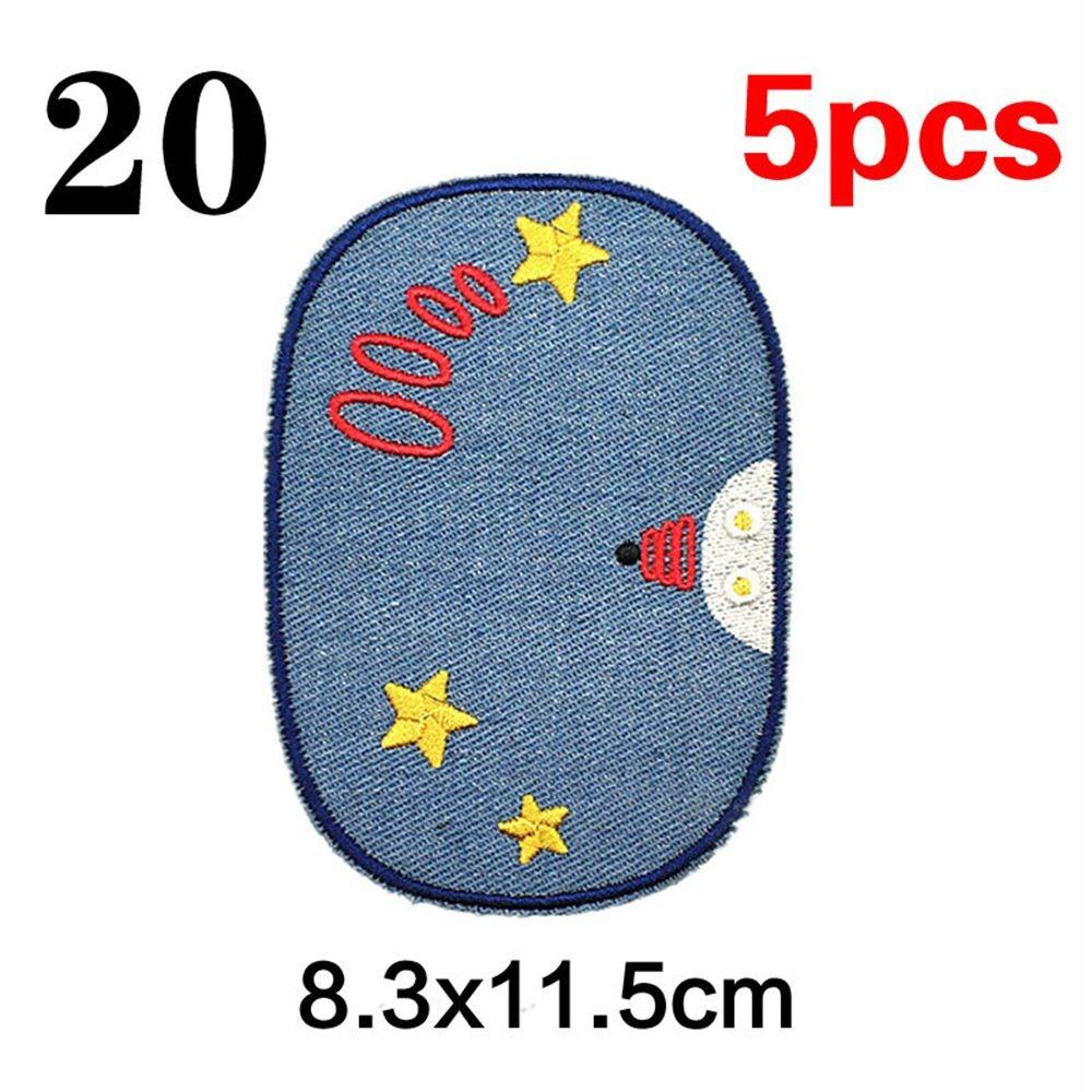 Cartoon Sewing Elbow Jeans Stickers Knee Appliques Patches Embroidered Badges