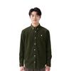 Carhartt WIP FW24 Рубашка повседневная мужская на пуговицах из вельвета с вышитым логотипом, длинный рукав, темно-зеленая I029958-2ED-XX