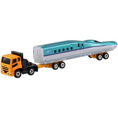 Takara Tomy Tomica Длинный тип №122 Mitsubishi Fuso Super Great H5 Транспортное средство для перевозки Синкансэн Игрушка Миниатюрная машина 3+