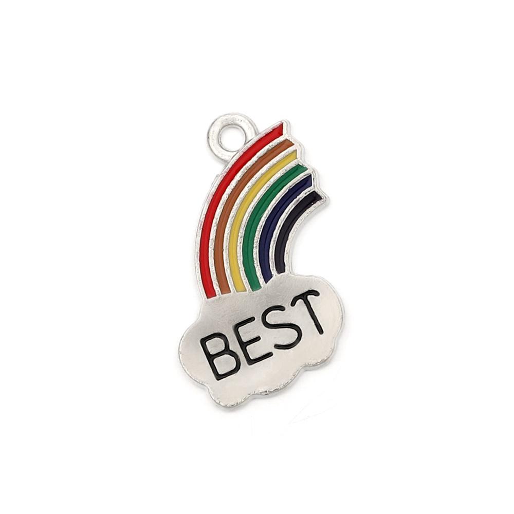 4 шт./лот милый мультяшный принт соединяется для серег, ожерелья, подвески, ремесла, сделай сам, аксессуары для изготовления ювелирных изделий