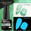 Mtssii 1Pcs 7ML Luminous Thermal Cat Magnetic Gel Pink Temperature Color-Changing Gel Nail Polish Glow In Dark Nail Art Gel Varnish Manicure