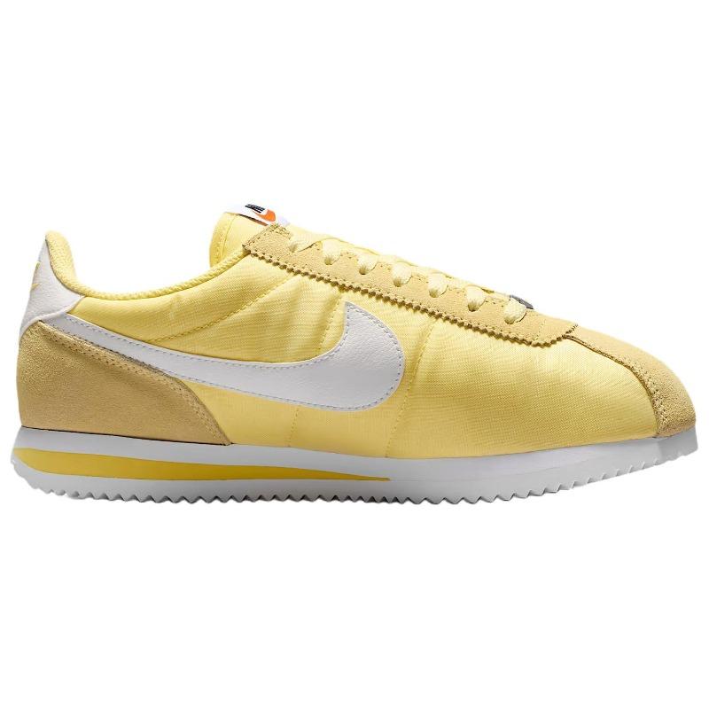 Nike Cortez Textile Women Low Top Casual Shoes Soft Yellow DZ2795-703