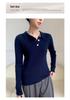 Women's Elegant Cashmere Polo Neck Sweater - Warm, Wide Ribbed Knit Base Layer for Autumn/Winter